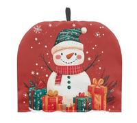 TOADDMOS Christmas Kitchen Snowman Gifts Home Decorative Tea Pot Dust Cover Cozy Extra Thick Wadding Teapot Warmer to Keep Tea Warm