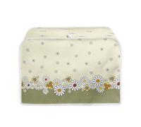 TOADDMOS Cute Daisy Floral Print Toaster Cover 2 Slice Small Kitchen Appliance Dust Covers,Dust and Fingerprint Protection