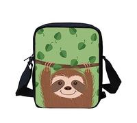 TOADDMOS Cute Sloth Print Women Casual Cross Body Bag with Adjustable Strap Messenger Satchel Tote Bags Girls Boys Handbag