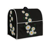 TOADDMOS Daisy Print Kitchen Aid Mixer Cover with Pockets Compatible with 4.5-5 Quarts Kitchen Aid,Kitchen Aid Mixer Accessories Decor