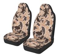 TOADDMOS Duck Hunter Camo Car Front Seat Covers Soft Car Seat Covers for Front Seats Set of 2 Breathable Protection Interior Accessories Universal Fit for Most Cars,SUVs,Sedans
