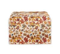 TOADDMOS Fall Maple Leaves Print Toaster Cover 4 Slice Small Kitchen Appliance Dust Covers,Dust and Fingerprint Protection