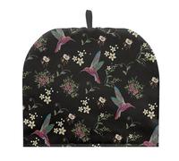 TOADDMOS Floral Hummingbird Print Teapot Cosies, Kitchen Tabletop Kettle Dust Cover Tea Cosies for Teapots Coffee Pot Breakfast Pot Warmer