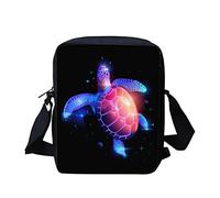 TOADDMOS Galaxy Sea Turtle Print Womens Casual Crossbody Handbags Shoulder Bags for Women Kids Girls Boys Teens