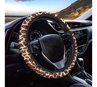 TOADDMOS Giraffe Skin Animal Print Car Steering Wheel Cover Neoprene Automotive Steering Wheel Cover Anti Slip and Sweat Absorption Auto Car Wrap Cover