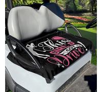TOADDMOS Golf Letters Golf Cart Seat Covers Full Coverage Golfs Cart Seat Protective Covers No Drilling Cozy Golfs Car Cushion Cover and Backrest Cover Suitable for Sightseeing Cars