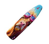 TOADDMOS Highland Cow Butterfly Ironing Board Cover with Thick Felt Resists Scorching and Staining Adjustable Size Iron Board Cover