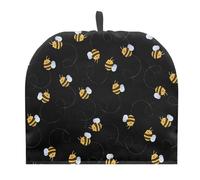 TOADDMOS Honey Bee Black Teapot Cozy Home Kitchen Decorative Kettle Cover, Heat Resistant Teapot Cosies Tea Pot Dust Cover
