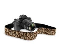 TOADDMOS Leopard Print Camera Strap Polyester Comfortable Adjustable Neck Crossbody Camera Straps 2" Shoulder Neck Straps for Women Men Photographers