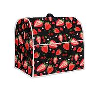 TOADDMOS Love Strawberry Print Kitchen Stand Mixer Cover Compatible with 4.5-5 Quart,Dust Cover with Pockets,Kitchen Aid Mixer Assecories Decoration