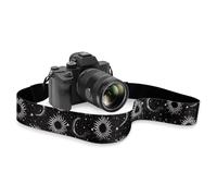 TOADDMOS Moon Star Universal Camera Strap 2" Wide Polyester Comfortable Camera Straps for Women Men Photographers Universal Neck & Shoulder Camera Straps for All DSLR Cameras