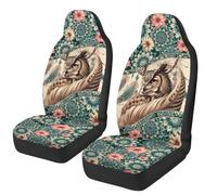 TOADDMOS Owl Car Seat Covers Set of 2 Boho Flower Seat Cover for Front Seats Easy to Install and Clean Removable Automotive Accessories All-Season Protection for Cars Sedans SUVs