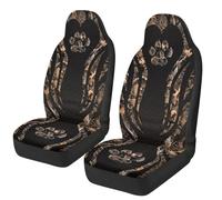TOADDMOS Paw Camo Forest Car Front Seat Covers Soft Car Seat Covers for Front Seats Set of 2 Breathable Protection Interior Accessories Universal Fit for Most Cars SUVs and Sedans