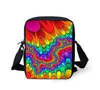 TOADDMOS Psychedelic Tribal Hippie Tie Dye Print Small Crossbody Cell Phone Bag for Women Mini Shoulder Purse Wallet with Adjustable Strap