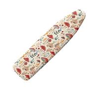 TOADDMOS Red Mushroom Flower Ironing Board Cover Scorch Resistant Ironing Board Cover Protective Cover Mesh Cloth Fabric for Standard Size Ironing Board