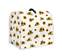 TOADDMOS Retro Sunflower Print Food Mixer Cover Dust Cover for 6-8 Quarts Stand Mixer with Top Handle and Pockets,Kitchen Appliances Decor