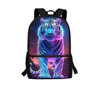 TOADDMOS Universe Space Tiger Children Backpack for Boys 8-10 Toddler Elementary Book Bag 17 Inch Travel Daypack for School Bags