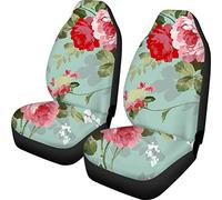 TOADDMOS Vintage Chinese Ink Painting Floral Universal Car Seat Covers Breathable Vehicle Front Bucket Seat Protector for Most Car,SUV,Truck,Sedan or Van -Pack of 2