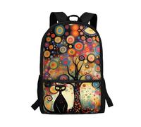 Toaddself Black Cat Backpack Waterproof Children's Backpack Casual Kids Rucksack Primary Middle Schoolbag for Teen Youth Students