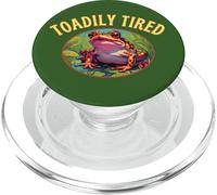 Toadily Tired Sleepy Retired Not Expired Forg Humorous Fun PopSockets PopGrip for MagSafe