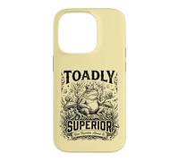Toadly Superior Sarcastic Cottagecore Toad Case for iPhone 14 Pro
