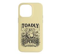 Toadly Superior Sarcastic Cottagecore Toad Case for iPhone 14 Pro Max