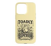 Toadly Superior Sarcastic Cottagecore Toad Case for iPhone 15 Pro Max