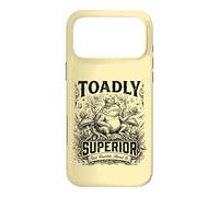 Toadly Superior Sarcastic Cottagecore Toad Case for iPhone 17 Pro Max