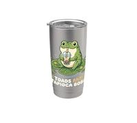 Toads and Tapioca Boba Frog Milk Tea Drinker Stainless Steel Insulated Tumbler