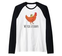 Toad's Got a Chicken to Ride, We Ride at Dawn Raglan Baseball Tee
