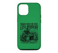 Toads Make Me Feel Less Murdery Sarcastic Toad Cottagecore Case for iPhone 12/12 Pro