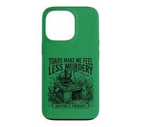 Toads Make Me Feel Less Murdery Sarcastic Toad Cottagecore Case for iPhone 13 Pro