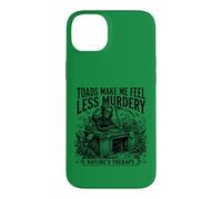Toads Make Me Feel Less Murdery Sarcastic Toad Cottagecore Case for iPhone 14 Plus