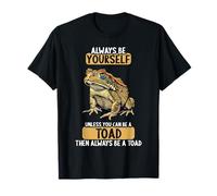 Toads Toad Lovers Gifts Shop Toad T-Shirt - Unisex Adults, Toad Lovers, All Ages, Birthday Gifts - Black, Small, Short Sleeve, V-Neck