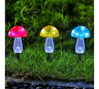 Toadstool Solar Garden Stake Light 5 White LED - 20cm by Bright Garden