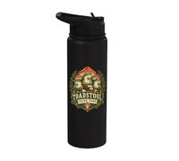 Toadstool Think Tank Frog Toad Cottagecore Stainless Steel Insulated Water Bottle