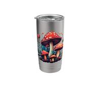 Toadstools Garden Red Mushroom Stainless Steel Insulated Tumbler
