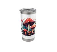 Toadstools Garden Red Mushroom Stainless Steel Insulated Tumbler