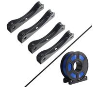 Toaiot 3D Printer Metal Filament Spool Holder - Adjustable Filament Stand Mount Rack: 0.5-5KG 3D Printing Material Roller Separated Brackets Fit All Spool Sizes Types Filament PLA PETG ABS - 1 Pack