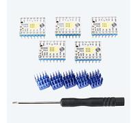 Toaiot 3D Printer Stepstick Mute TMC2209 V4.0 Stepper Motor Driver UART Mode with Heatsink for Reprap1.4 MKS Gen/SKR V1.3 Ramps MKS GEN L1.4/1.5/1.6 Ramps Control Board-5Pcs