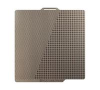 Toaiot A1 X1C X1 X1E P1P P1S: Smooth Hexagonal Honeycomb+ Plaid Hologram Dual Sided Flexible Spring Steel Sheet 257x257mm 3D Printer Platform Upgraded Gold Pattern Build Plate
