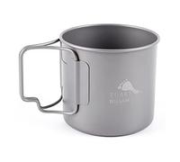 TOAKS 375ml Titanium Camping Cup Coffee Tea Mug Ultralight for Outdoor Camping Tableware