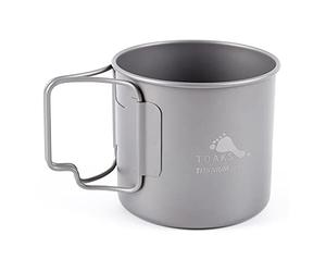 TOAKS 375ml Titanium Camping Cup Coffee Tea Mug Ultralight for Outdoor Camping Tableware