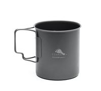 TOAKS 450ml Titanium Cup - Ultralight Camping Mug with Foldable Handles, 48g, Backpacking & Hiking Gear