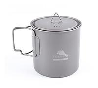TOAKS 650ml Titanium Pot Backpacking Camping Pot Ultralight Camping Cookware