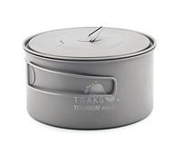 TOAKS Pure Titanium Cup Ultralight Outdoor Mug with Lid and Foldable Handle Camping Cookware (900ml)