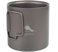Titanium 450ml Mok -Dubbelwandig