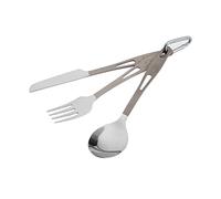 TOAKS Titanium Folding Utensil Set - Fork Knife Spoon, SLV-02