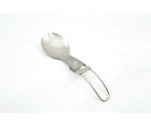 TOAKS Titanium Lightweight Folding Spork SLV-06 - Outdoor Camping, Bikepacking