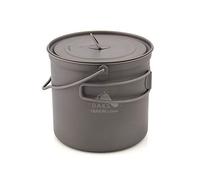 TOAKS Titanium Pot With Hang Foldable Handle For Outdoor Camping Cookware Picnic Hang Pot Ultralight 1100ml 1300ml 1600ml 2000ml (1100ml)